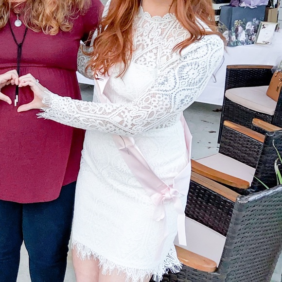 Lulu’s White Bridal Shower Dress - Picture 2 of 4